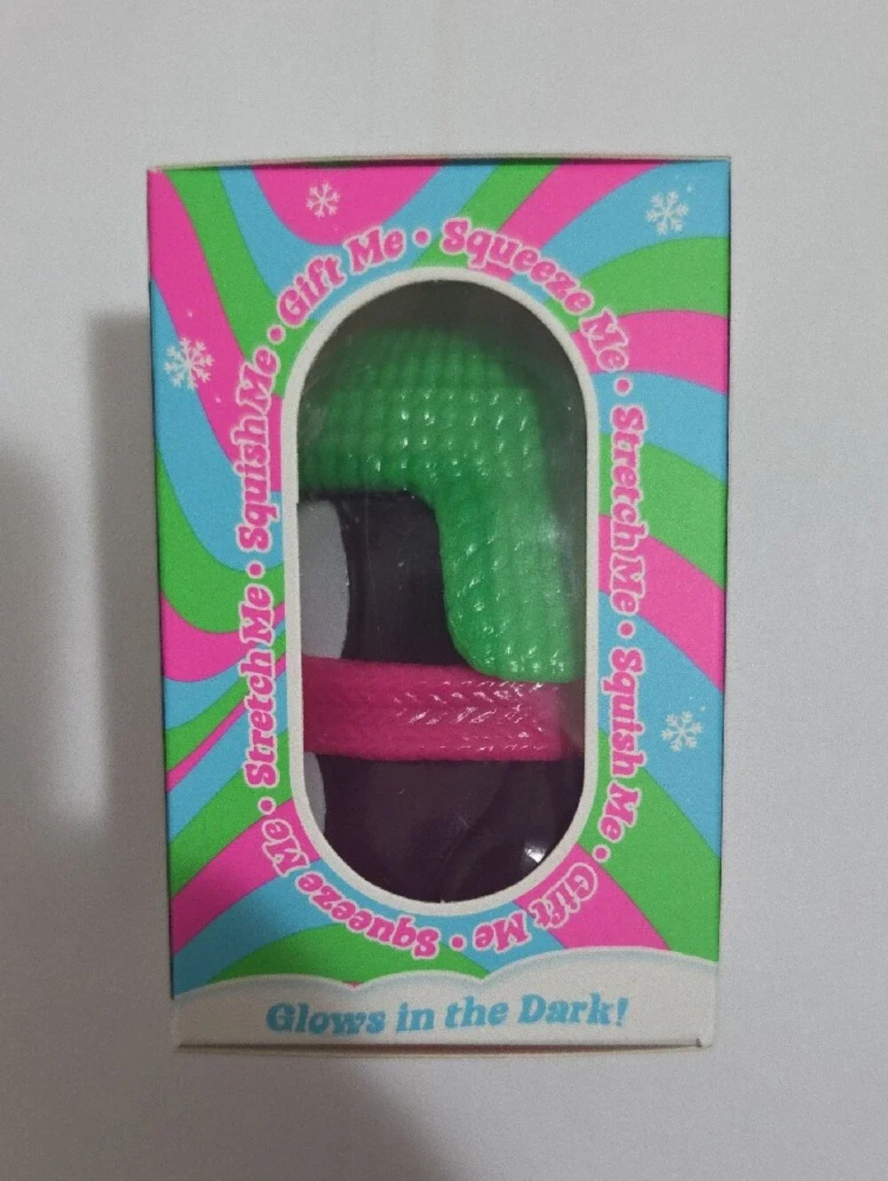 Needoh Polar Glow Penguin - Purple W/Pink Scarf, Green Hat-Authentic